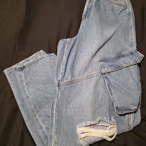 Fashion Nova Casual Blue Boyfriend Jeans